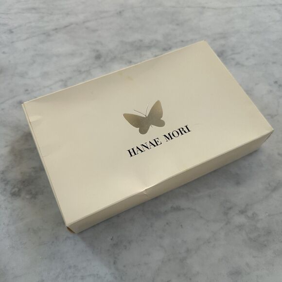 Vintage New Mori Hanae Butterly Cosmetic Travel Pouch Bag Sewing Kit Japan Rare! - Picture 3 of 16